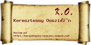 Keresztessy Osszián névjegykártya